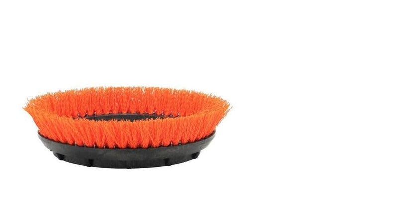 Oreck Commercial 237047 Orange Tile and Resilient Floor Scrub Brush, 10.5 in. Diameter, Polypropylene Bristle Brush, Use with ORB550MC Oreck Commercial Orbiter Hard Floor Cleaner Machine - Image 4